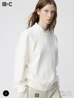 【UNIQLO】スムースコットンクルーネックセーター