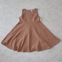 JILLSTUART ジャガード ノースリーブ ワンピース ピンクベージュ Sのサムネイル
