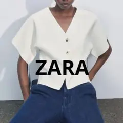 zara ニットカーディガン
