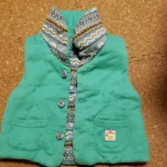 リバーシブルベスト ノルディック柄 90サイズ