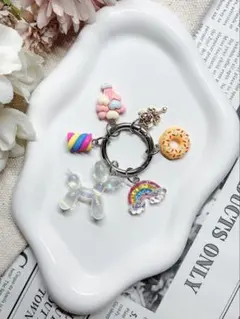 【ハンドメイド】ビーズストラップ/ スマホストラップ