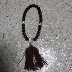 ジ*イ様 黒い木製　数珠