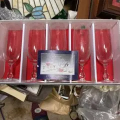 昭和のHOYAクリスタル シャンパングラス 5個セット