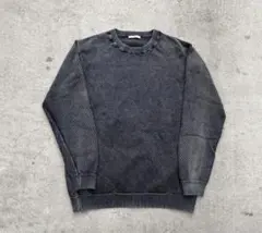 フェード加工 グレー スウェット ロンT archive モード