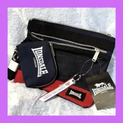 LONSDALE ショルダーバッグ クランチバック 2ways ポーチ付き