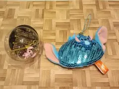 スティッチとエンジェルのストラップ