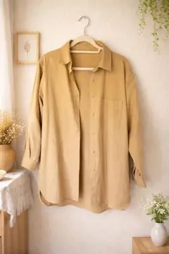 未使用 SPRAY PREMIUM シャツ ベージュ フリーサイズ レディース