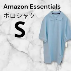 Amazon Essentials 水色 ポロシャツ【S】シンプル 無地