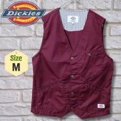【Dickies】ディッキーズ ワークベスト M ワインレッド シンチバック付のサムネイル