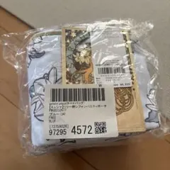 gelato piqued 花柄ポーチ ブルー ミュシャコラボ