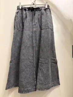 niko and... グレー ロングプリーツスカート M