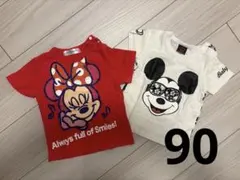 ミニーマウス＆ミッキーマウス Tシャツセット
