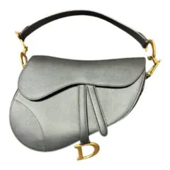 美品DIOR Saddle バッグ ミディアムグレインドカーフスキン　ブラック
