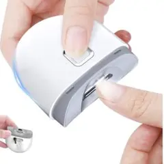 電動爪切り LEDライト付安全 静音 高齢者 子供OK Type-C