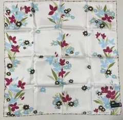 BURBERRY フラワーパターン ハンカチ 58㎝×58㎝