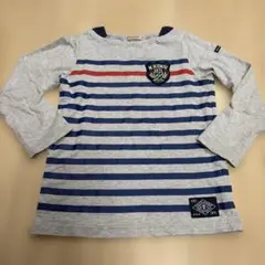 ミキハウス　ロンT 120 ボーダー　マリン