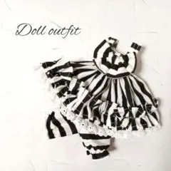 ハンドメイド　アイシードール　ピュアニーモS　アウトフィット　ストライプ