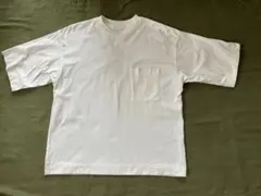 無印良品　無地 ポケット付き 白　Tシャツ 半袖 ホワイト　ゆったり　良品計画