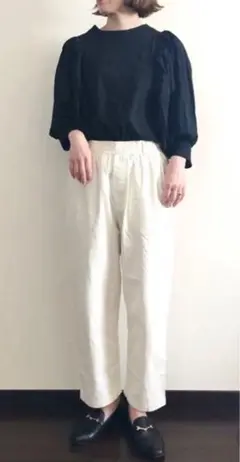 《玄長なおこさんコラボ》袖タックカットブラウス　studioclip