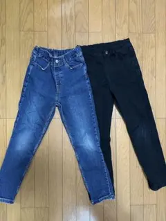 【GU】長ズボン 2本セット　130cm