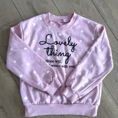 ピンク薄手カットソー　女の子の春服　120