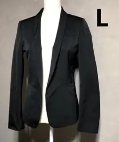 レア ユニクロ +J オープン ジャケット ブラック L