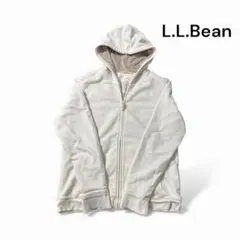 L.L.Bean ホワイト フルジップパーカー