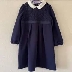 【着用1度】ワンピース green label relaxing 120 紺