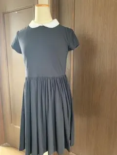 ポロラルフローレン　POLO RALPH LAUREN 白襟ギャザーワンピ160