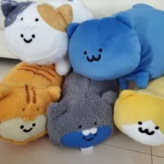 お文具ネコいっぱいぬいぐるみbig 5体セット - メルカリ
