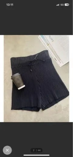 murua リブニットキュロット２個セット