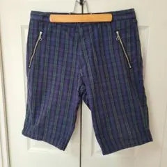 BEAMS チェック柄ショートパンツ