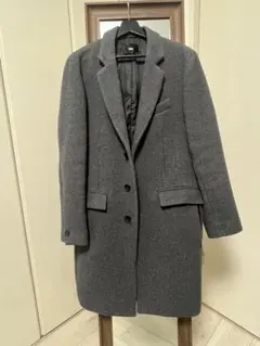 HARE グレー チェスターコート 3つボタン