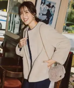 OPAQUE.CLIP ファーコート　今季品