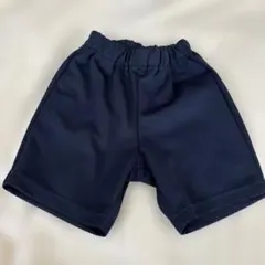 ネイビー 半ズボン ゴムウエスト　受験　幼児教室