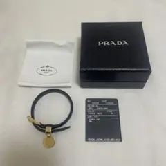 PRADA サフィアーノレザー ブレスレット Mサイズ ブラック 黒のサムネイル