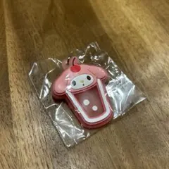 サンリオ クリアクリームソーダ　めじるしラバーチャーム　マイメロディ