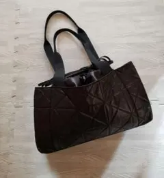ブラック キルティング トートバッグ