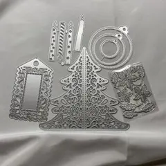 【匿名配送　即日配送】ダイカット　クリスマス　おまとめ　セット　ツリー　タグ