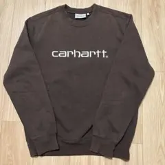 carhartt ダークブラウン トレーナー XS