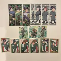 忍たま乱太郎　六年生　花札風カード　ステッカー　クリアカード