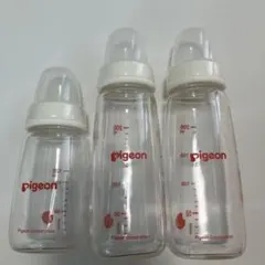 Pigeon ガラス哺乳瓶 スリムタイプ 200ml 2本 120ml 1本