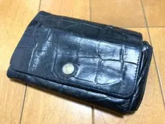 完売限定モデル IL BISONTE イルビゾンテ クロコダイル型押し 折り財布