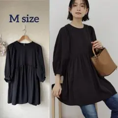 AMERICAN HOLIC★DOTジャガードティアードブラウス★M★美品