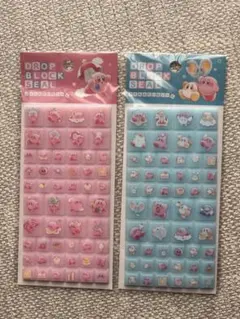 カービィ ドロップブロックシール　タイルシール　 2枚セット