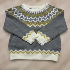 ノルディック柄 セーター 100cm