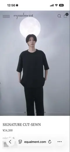 equalment SIGNATURE CUT-SEWN Tシャツ