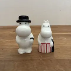 ARABIA ムーミン パパ ママ フィギュア 置物 陶器製 2体セット