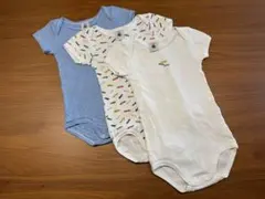 【PETIT BATEAU 】半袖ロンパース　18m/81cm