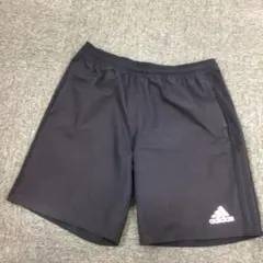 adidas サッカー黒 ショートパンツ XOサイズ